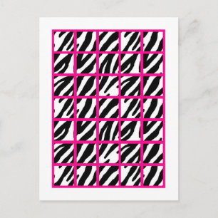 Bingo Card Markers Hot Pink Zebra Print