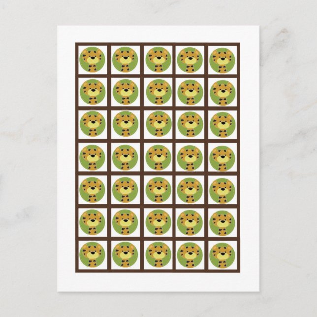 Bingo Card Markers Jungle Tales Safari (Front)