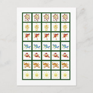 Bingo Card Markers Rain-forest Jungle Animal