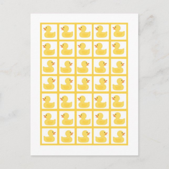 Bingo Card Markers Rubber Ducky Bubbles (Front)