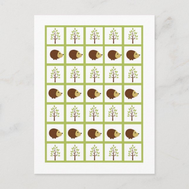 Bingo Card Markers Woodland Friends Fun (Front)