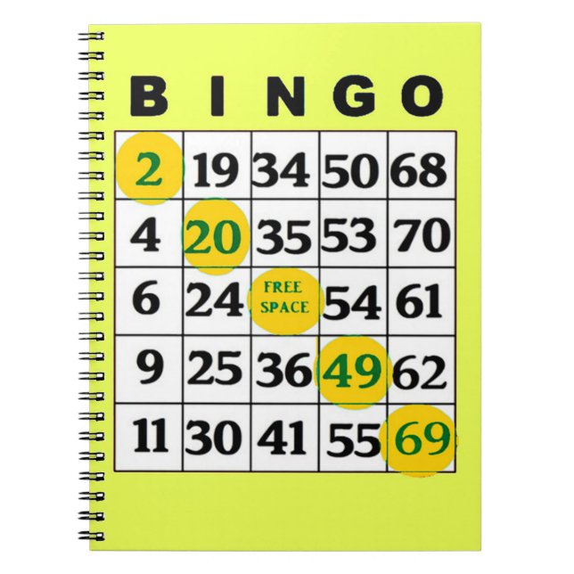 BINGO Card Notebook (Front)