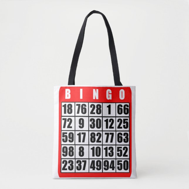 Bingo Card  Tote Bag (Front)