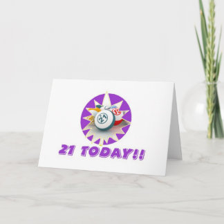 Bingo cards - 21st birthday
