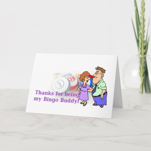 Bingo cards - thank you (Front)