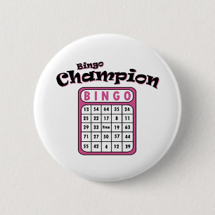 Bingo Champion 6 Cm Round Badge