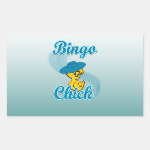 Bingo Chick #3 Rectangular Sticker