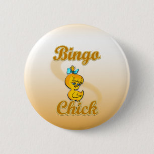 Bingo Chick 6 Cm Round Badge