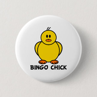 Bingo Chick 6 Cm Round Badge
