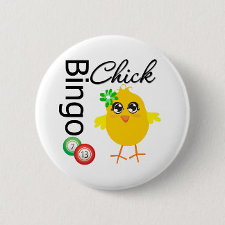 Bingo Chick 6 Cm Round Badge