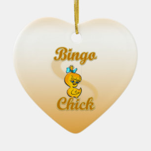 Bingo Chick Ceramic Tree Decoration
