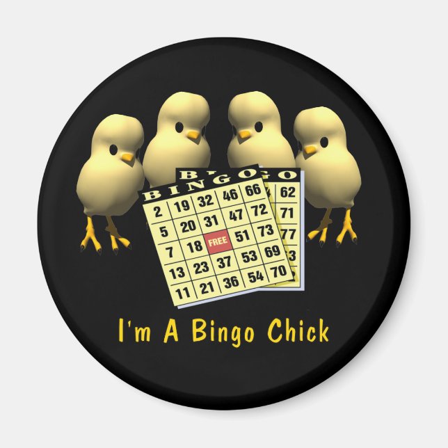 Bingo Chick Magnet (Front)