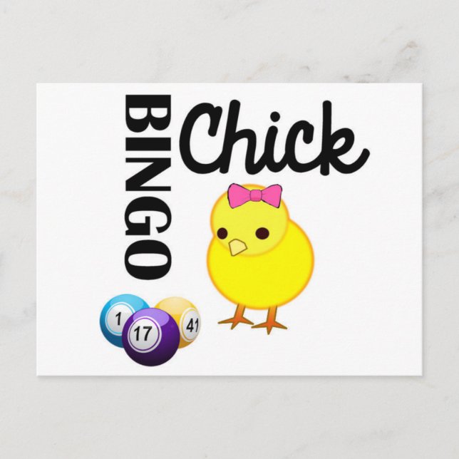 Bingo Chick Postcard (Front)