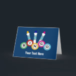 Bingo (customisable) card<br><div class="desc">You can customise this fun bingo gift wiith your name or your own text!</div>