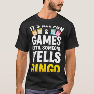 Bingo Design For Men Women Bingo Novelty Gamble Bi T-Shirt