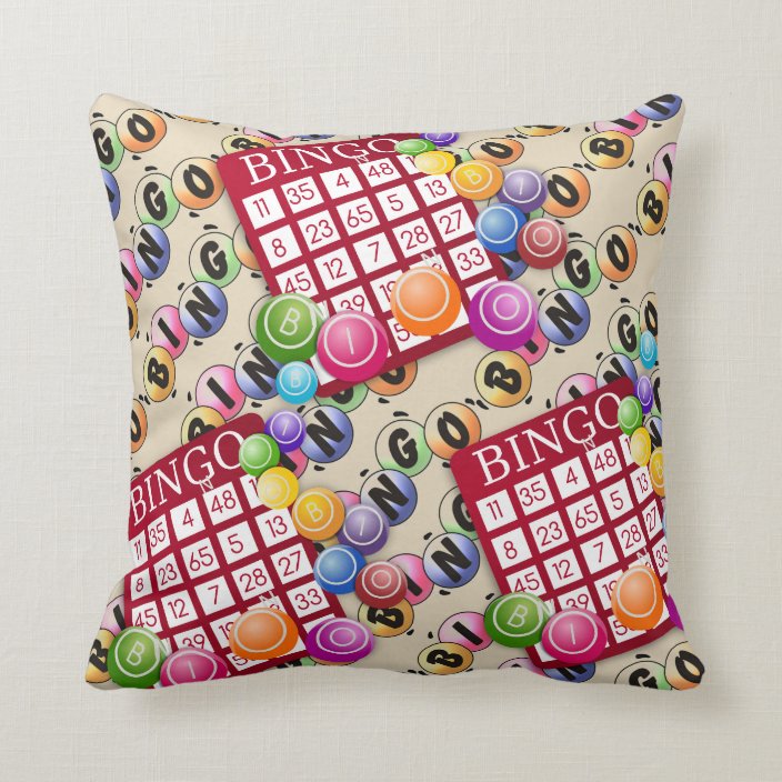 Bingo Fun Cushion Zazzle.co.uk
