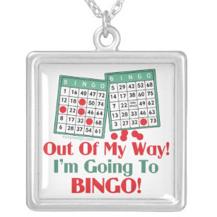 Bingo Funny Saying Silver Plated Necklace