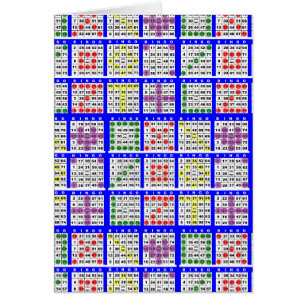 Bingo Game Patterns Large