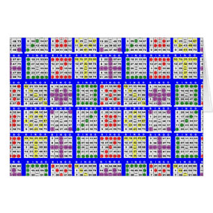 Bingo Game Patterns Large