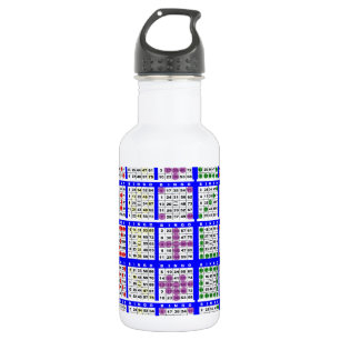 Bingo Game Patterns Large Grid 532 Ml Water Bottle