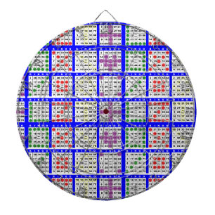 Bingo Game Patterns Large Grid Dartboard