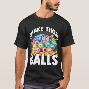 Bingo Grandpa Daubers Gamblers Vintage Playing T-Shirt