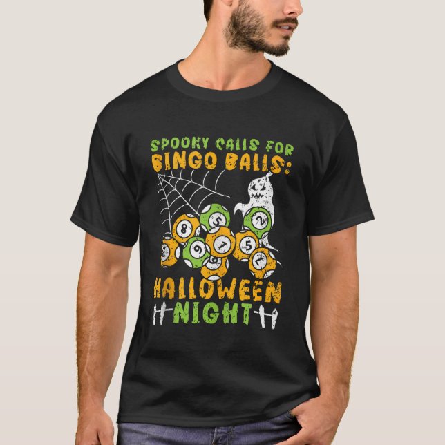 Bingo Halloween Trick Or Treat Bingo Player Bingo  T-Shirt (Front)