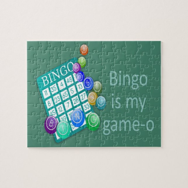 Bingo is my Game-o Funny Quote Jigsaw Puzzle (Horizontal)