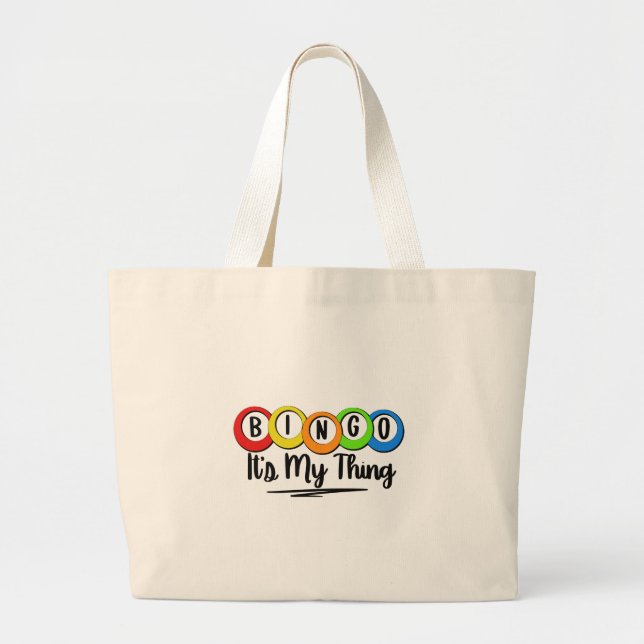 BINGO, It’s My Thing  Large Tote Bag (Front)