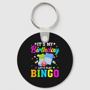 Bingo It's My Birthday Let's Play Bingo Vintage Xm Key Ring