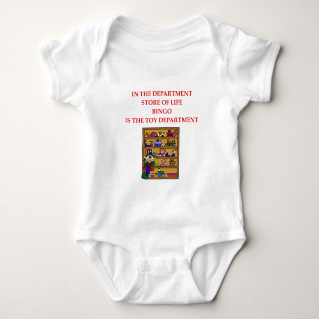 BINGO joke Baby Bodysuit (Front)