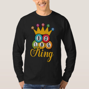 Bingo King Men Boys Lucky Game Lottery Players T-Shirt
