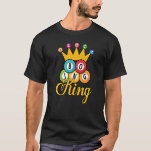 Bingo King Men Boys Lucky Game Lottery Players T-Shirt