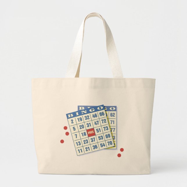 bingo large tote bag (Front)