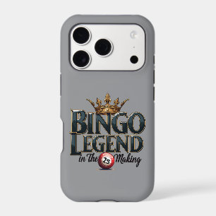 Bingo Legend Crowned in Gold Retro Typography