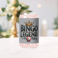 Bingo Legend Crowned in Gold Retro Typography