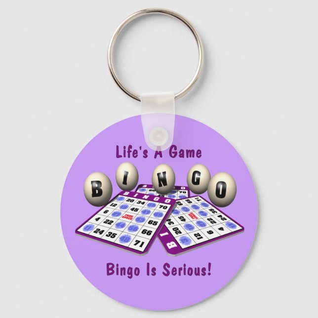 Bingo: Life's A Game Key Ring (Front)
