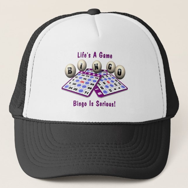 Bingo: Life's A Game Trucker Hat (Front)