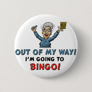 Bingo Lovers 6 Cm Round Badge