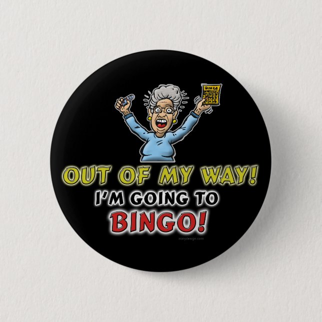 Bingo Lovers 6 Cm Round Badge (Front)