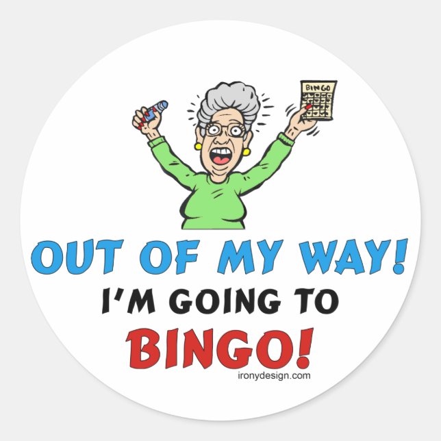 Bingo Lovers Classic Round Sticker (Front)