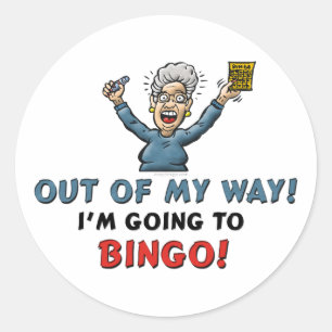Bingo Lovers Classic Round Sticker