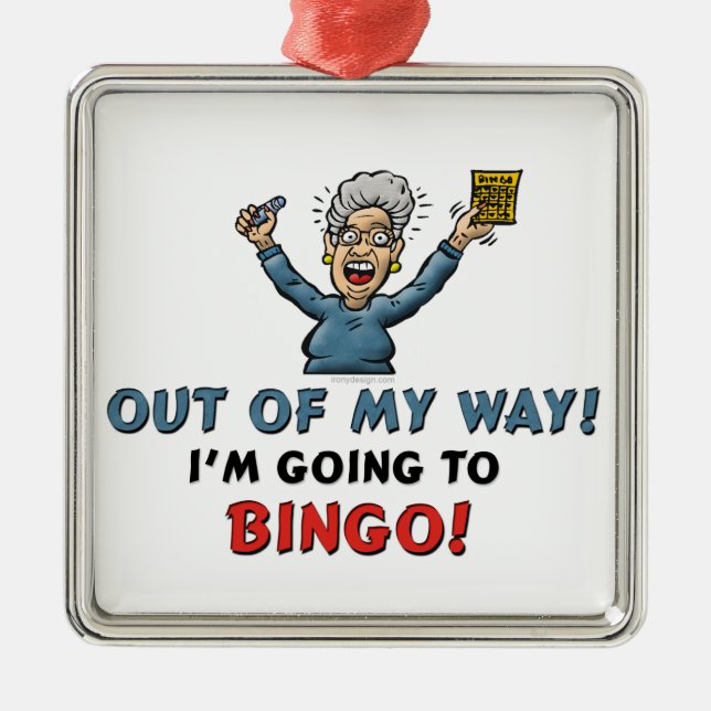 Bingo Lovers Metal Tree Decoration (Front)