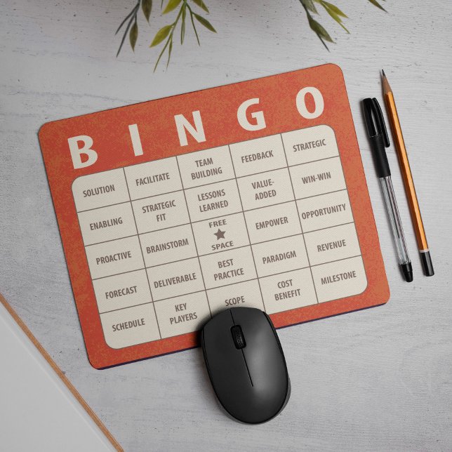 Bingo Mouse Mat (Searching for office gift ideas? Look no further... we've got you covered.)