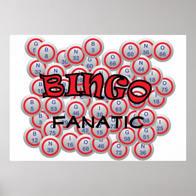 Bingo "Name" over Bingo Balls Poster (Front)