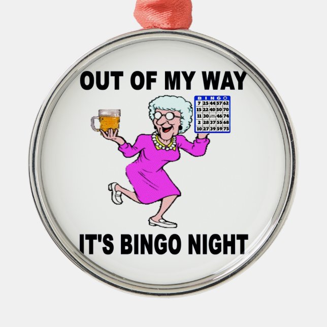 BINGO NIGHT METAL TREE DECORATION (Front)