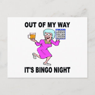 BINGO NIGHT POSTCARD
