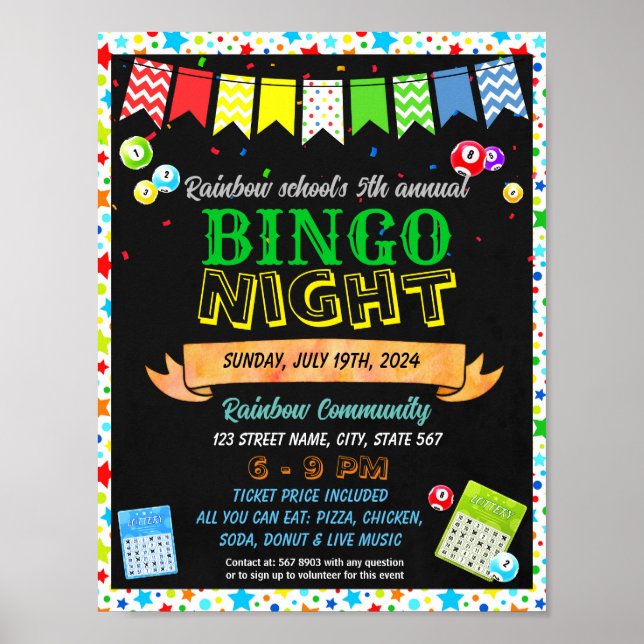 Bingo night template poster (Front)
