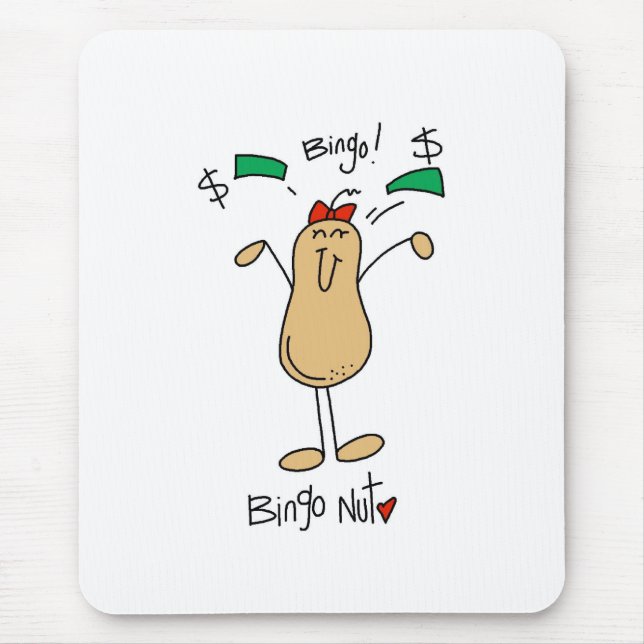 Bingo Nut Mouse Mat (Front)