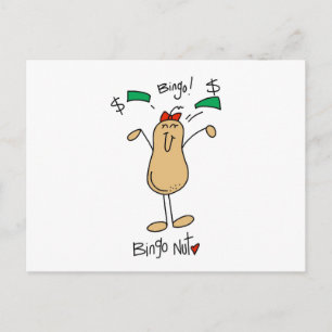 Bingo Nut Tshirts and Gifts Postcard